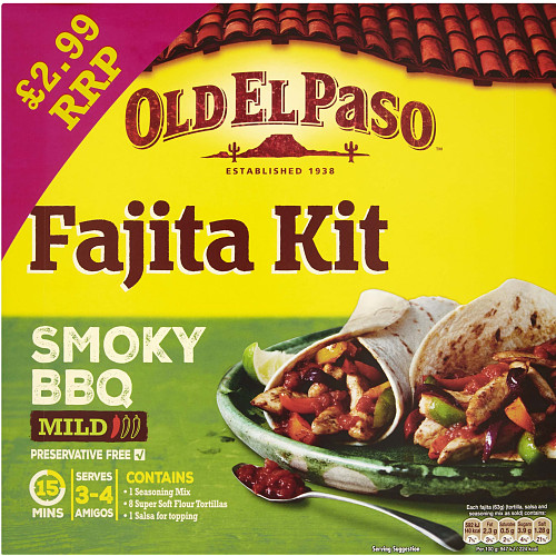 Old El Paso Fajita the Kit Smoky BBQ 500g