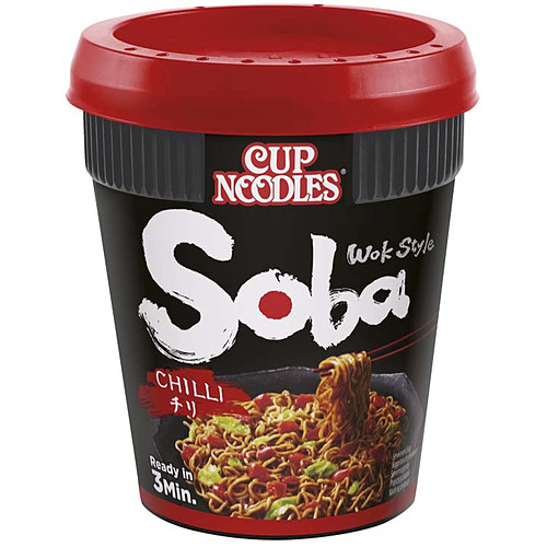 Nissin Soba Chilli Instant Wok Style Noodles Pot 92g