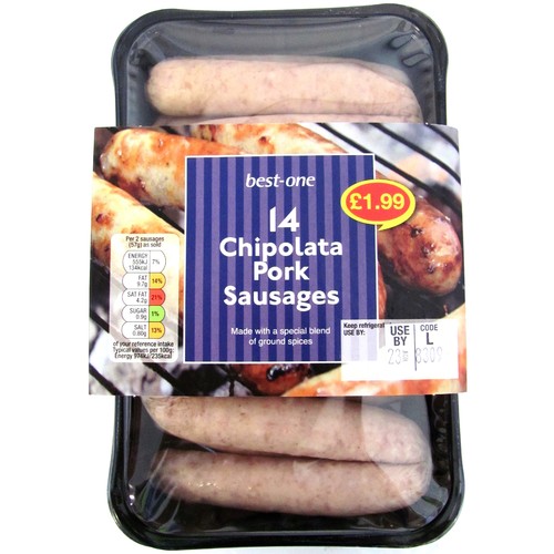 Bestone 14 Pork Chipolatas PM £1.99