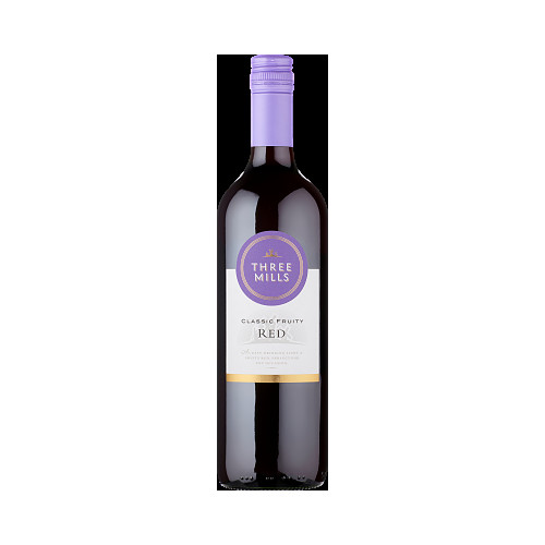 Three Mills Classic Fruity Red Wine 75cl
