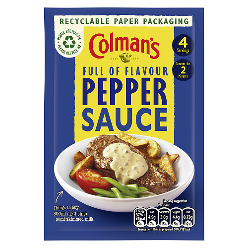 Colman's Sauce Mix Pepper 40g 