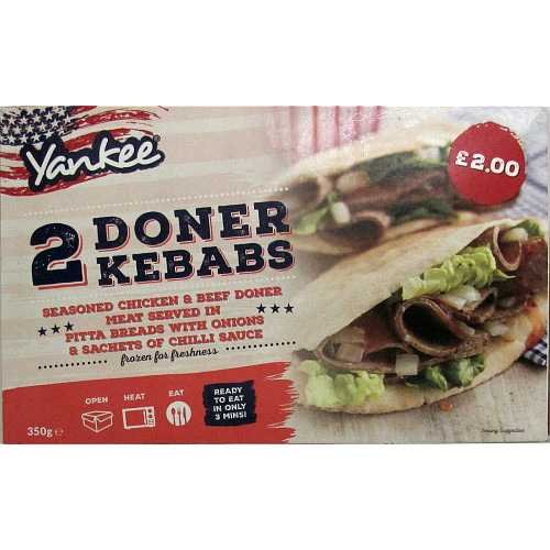 Yankee 2 Doner Kebabs PM £2