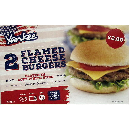 Yankee 2 Flamed Cheeseburgers PM £2