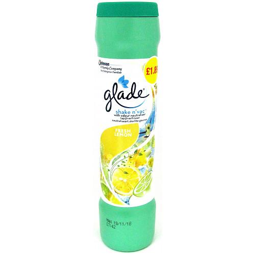 Glade Shake n' Vac Fresh Lemon 500g PMP £1.89