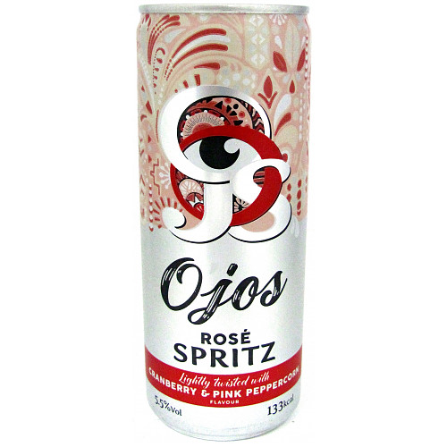 O'jos Rosé Spritz Lightly Twisted with Cranberry & Pink Peppercorn Flavour 250ml