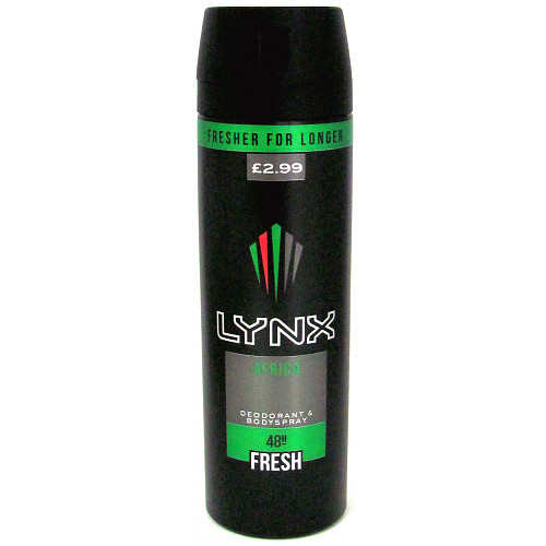 Lynx Africa Body Spray Deodorant Aerosol 200 ML