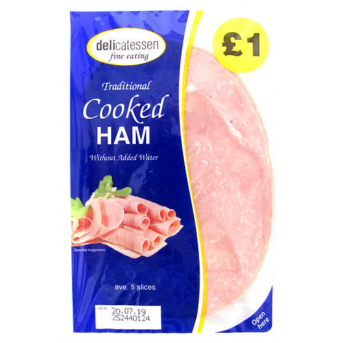 Delicatessen Fine Eating Traditional Cooked Ham 90g