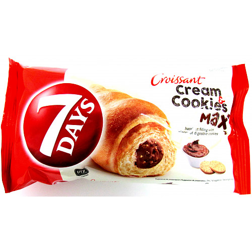7Days Hazelnut Cream & Cookies Croissant