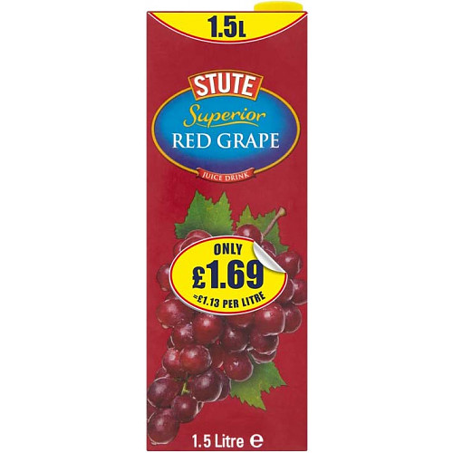 Stute Red Grape Juice Drink PM £1.69