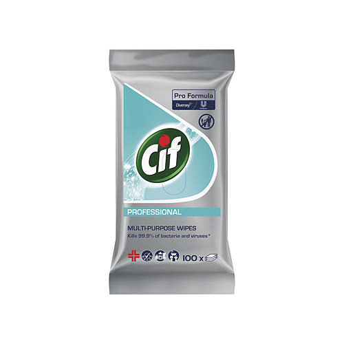 Cif Pro Formula Anti Bacterial Multi Purpose Wipes 4 x 100pcs