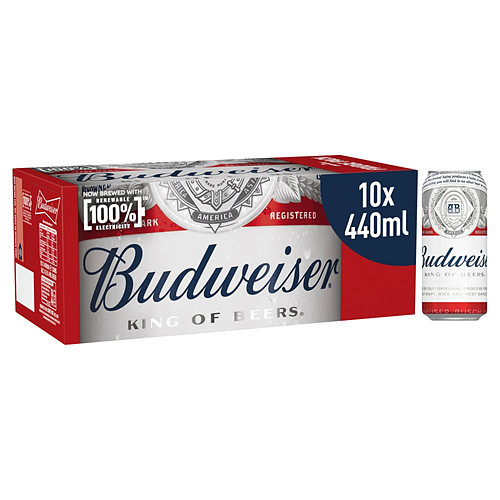 Budweiser Limited Edition Beer 10 x 440ml