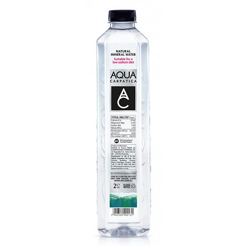 AQUA Carpatica Natural Still Mineral Water 6 x 2L