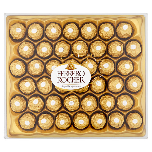 Ferrero Rocher Milk Chocolate Hazelnut Pralines Gift Box of Chocolates 42 Pieces 525g