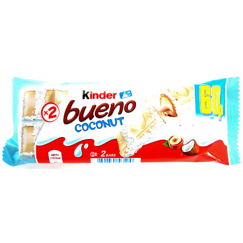 Kinder Bueno Coconut Bars 2 x 19.5g = 39g