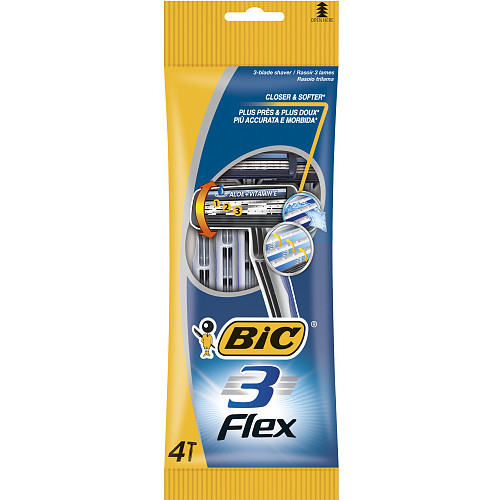 BIC Flex 3 Disposable Razors 4 Pack