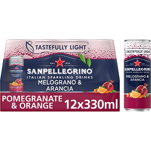 San Pellegrino Pomegranate & Orange 12x330ml