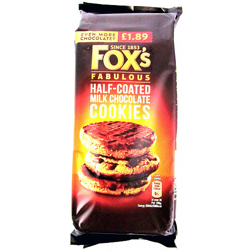 Foxs Half Coated Milk Chocolate Chunkie Cookie