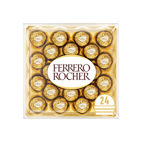 Ferrero Rocher Milk Chocolate Hazelnut Pralines Gift Box of Chocolates 24 Pieces 300g
