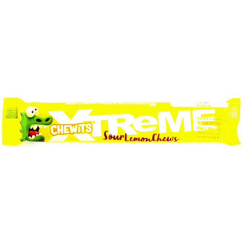 Chewits Xtreme Sour Lemon Chews 34g
