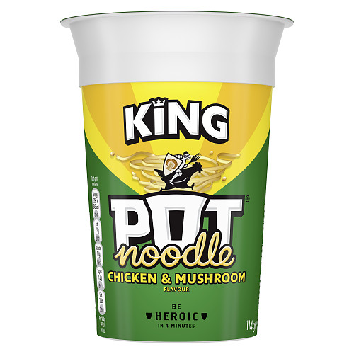 KING Pot Noodle Chicken & Mushroom Flavour 114g
