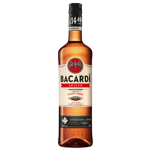 BACARDÍ Spiced Premium Rum Spirit Drink, 70cl