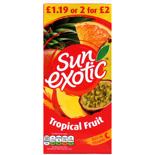 Sun Exotic Tropical PM £1.19 2 For £2