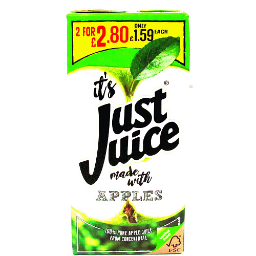 Just Juice Apple Slim PM £1.59 2 For £2.80