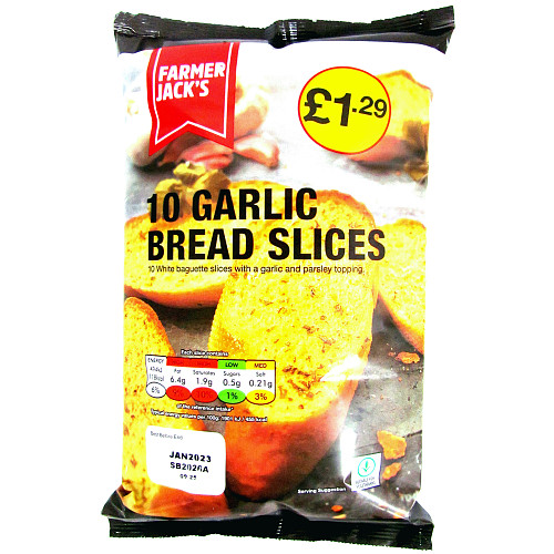 Farmer Jack's Garlic Slices PM £1.29