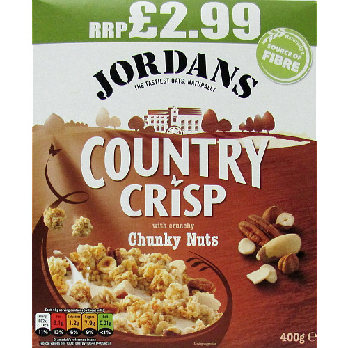 Jordans Country Crisp Chunky Nut PM £2.99