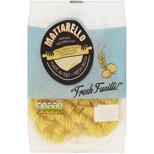 The Fresh Pasta Company Mattarello Fresh Fusilli 250g