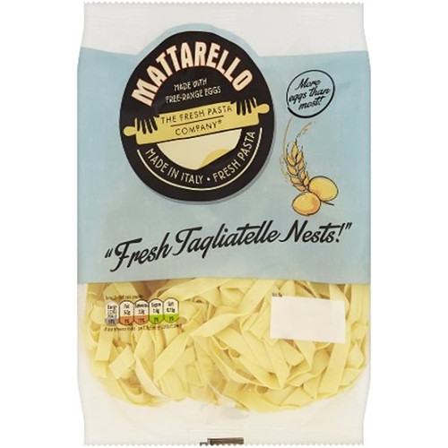 The Fresh Pasta Company Mattarello Fresh Tagliatelle Nests 250g
