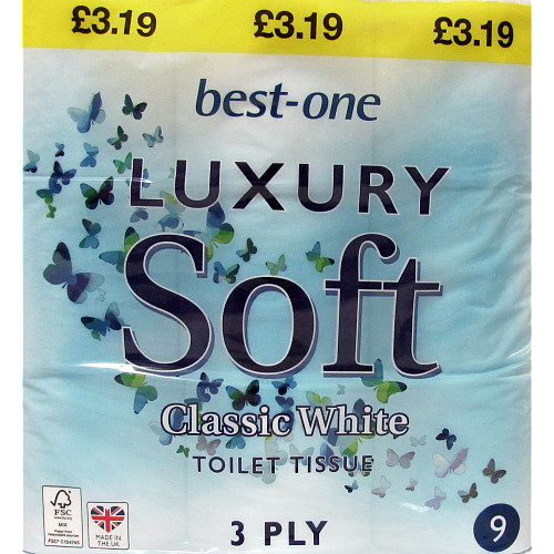 Bestone Luxury Toilet Tissue White PM £3.19