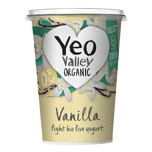 Yeo Valley Organic Vanilla Light Bio Live Yogurt 450g