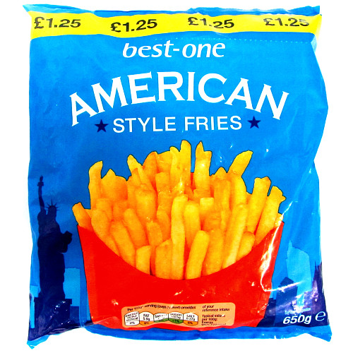 Best One American Fries 16X650g PM £1.25