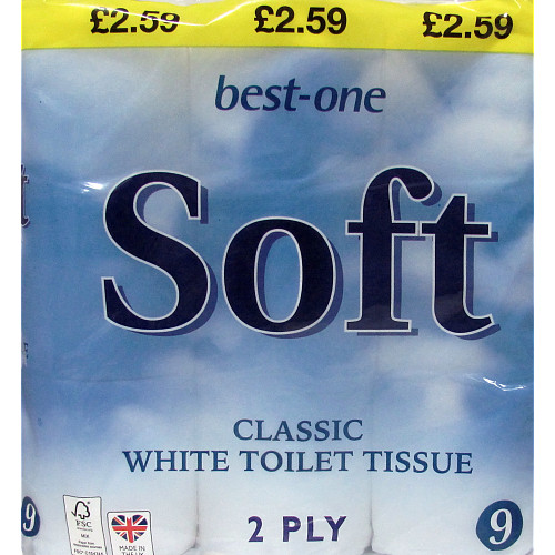 Bestone Soft Toilet Tissue White PM £2.59