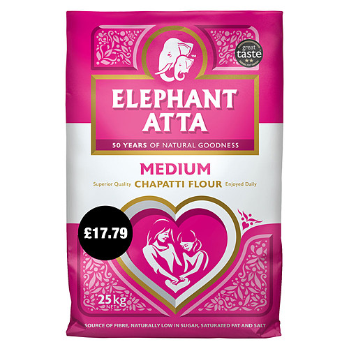 Elephant Atta Medium 25Kg PM £18.29