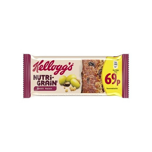 Kellogg's Nutri-Grain Bakes Raisin Bar 45g PMP 69p