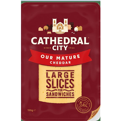 Cathedral City Mature Cheddar Large Slices 150g
