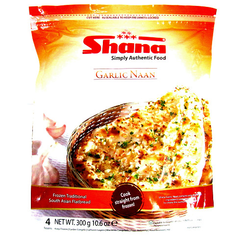 Shana Garlic Naan 4 Pieces 300g
