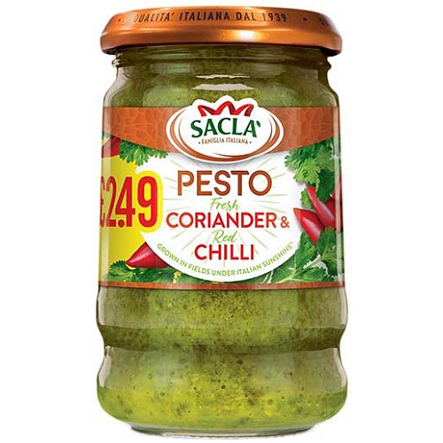 Sacla Coriander & Chilli Pesto PM £2.49