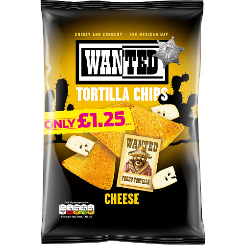 Wanted Tortilla Chips Cheese PM £1.25