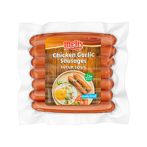 Melis Chicken Garlic Sausage PM £2.39