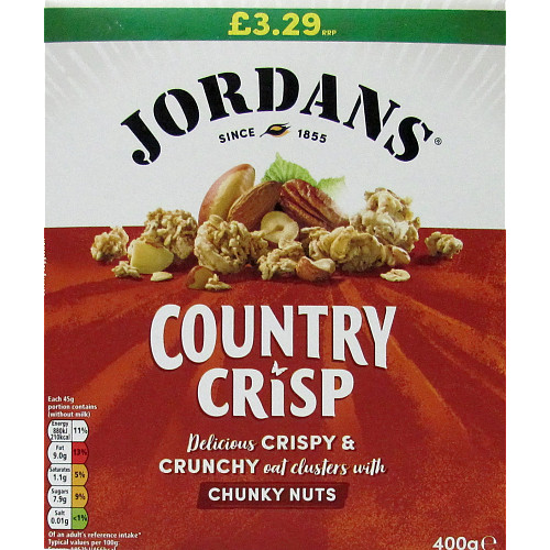 Jordans Country Crisp Chunky Nut PM £3.29