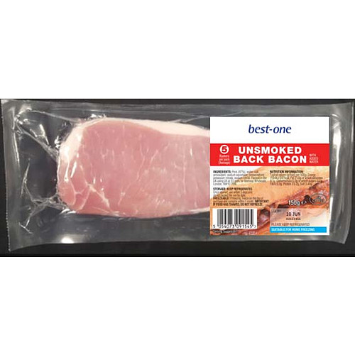 Bestone Essentials Unsmoked Back Bacon