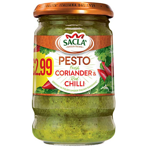Sacla Coriander & Chilli Pesto PM £2.99
