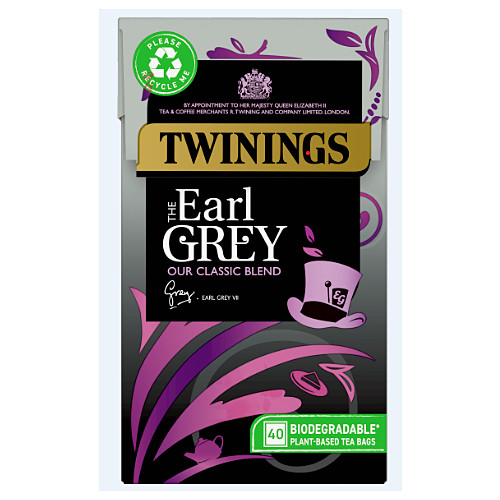 Twinings Earl Grey 40 Tea Bags 100g 