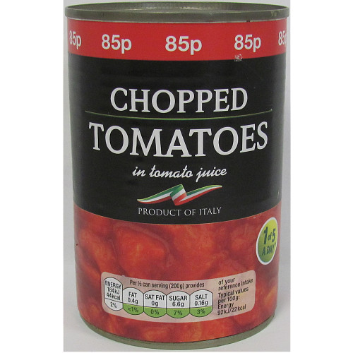 B/In Chopped Tomatoes PM 85p