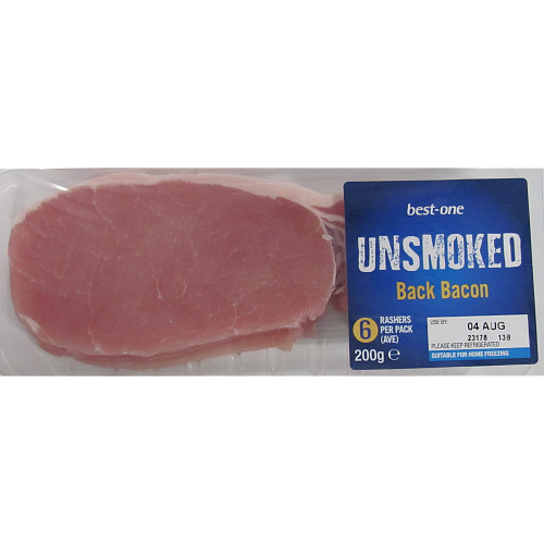 Best One Unsmoked Back Bacon