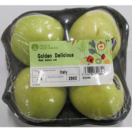 Golden Delicious Apples D1D2 4pk