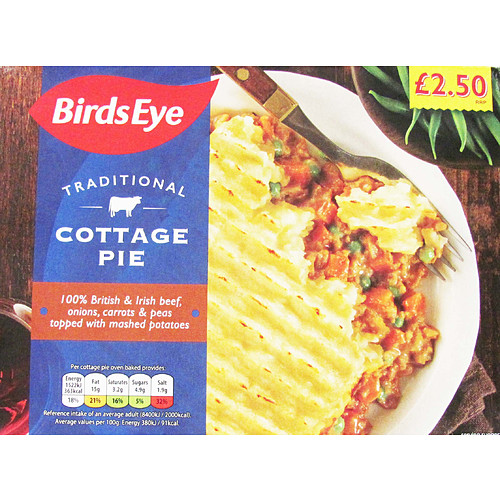 Birds Eye Cottage Pie PM £2.50